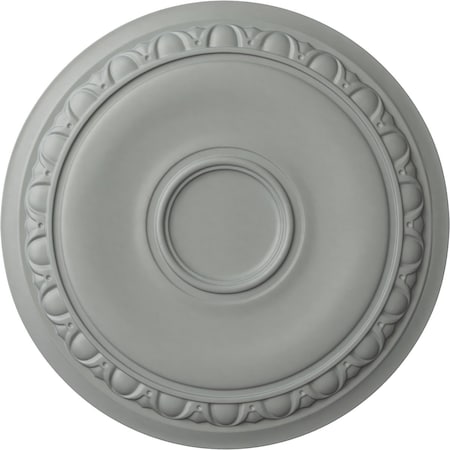 Ekena Millwork Caputo Ceiling Medallion (Fits Canopies up to 6"), 24 1/4"OD x 1 1/2"P, Primed White CM24CA